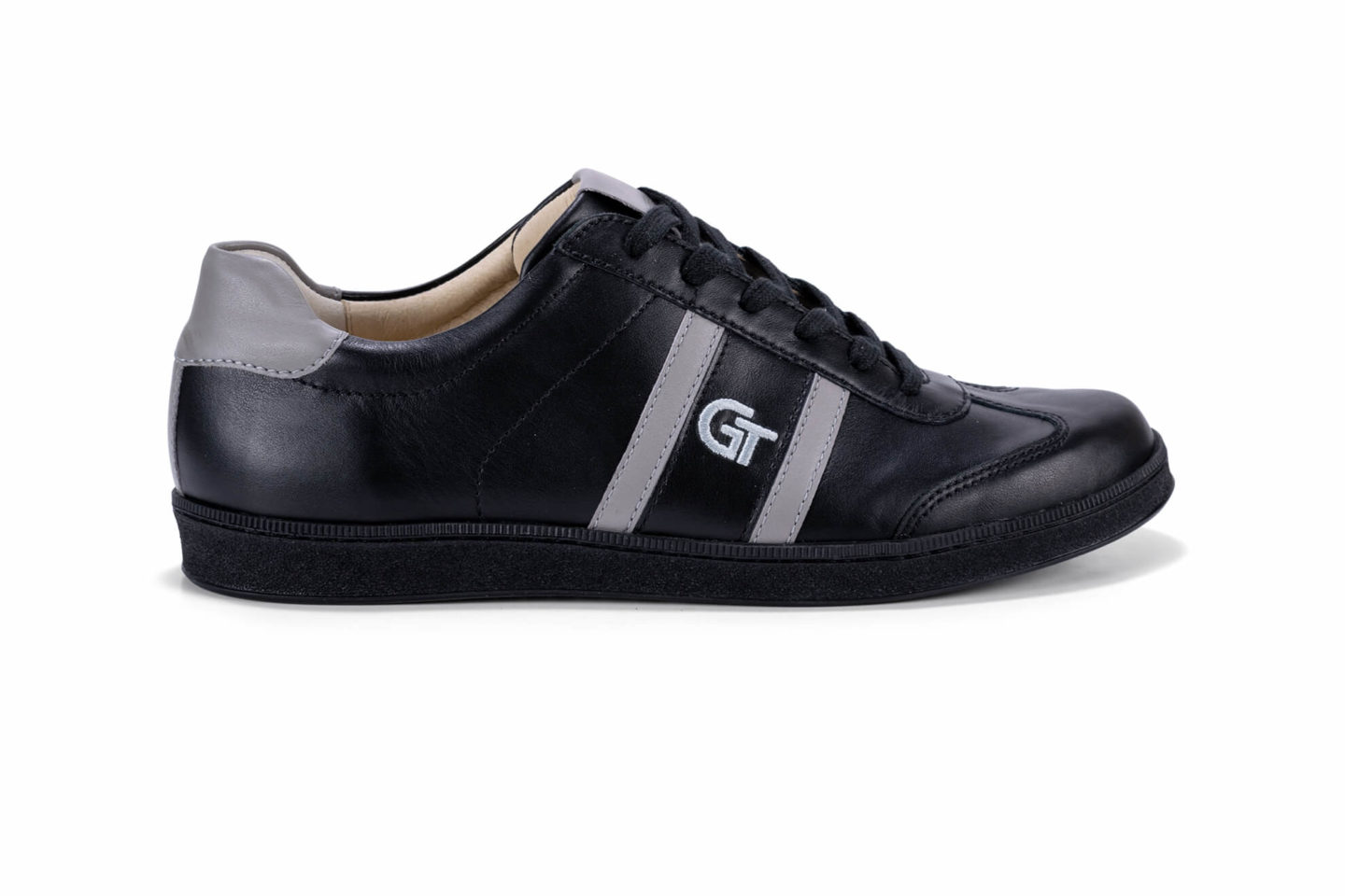 G&T Klasszikus Fekete - Szürke nappa bőr sportcipő