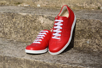 G&T Klasszikus Full Red bőr sportcipő