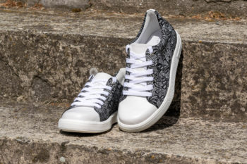 G&T Trend Fekete Csipke - Fehér női sneaker cipő