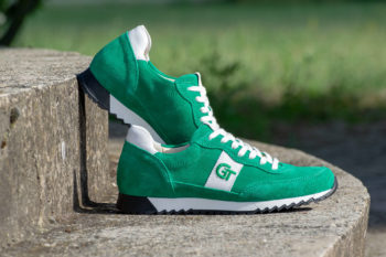 G&T Aktív Zöld velúr - Fehér bőr sportcipő