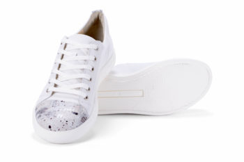 G&T Trend Plusz Fehér Piton női bőr sneaker cipő