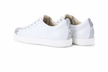 G&T Trend Plusz Fehér Piton női bőr sneaker cipő