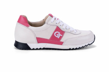 G&T Aktív Csontszín - Mályva bőr sportcipő