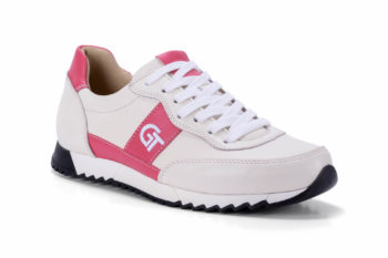 G&T Aktív Csontszín - Mályva bőr sportcipő