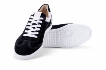 G&T Pro-20 Fekete - Fehér bőr sportcipő