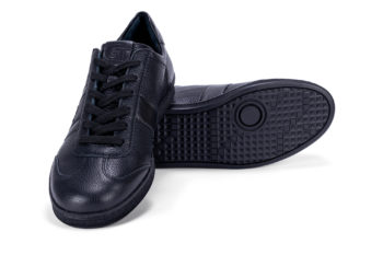 G&T Klasszikus Full Black barkás bőr sportcipő