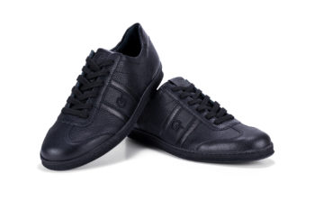 G&T Klasszikus Full Black barkás bőr sportcipő