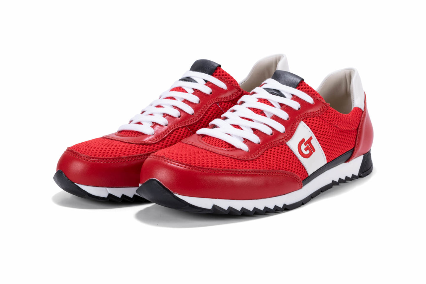 G&T Aktív Piros textil - Fehér - Fekete sportcipő