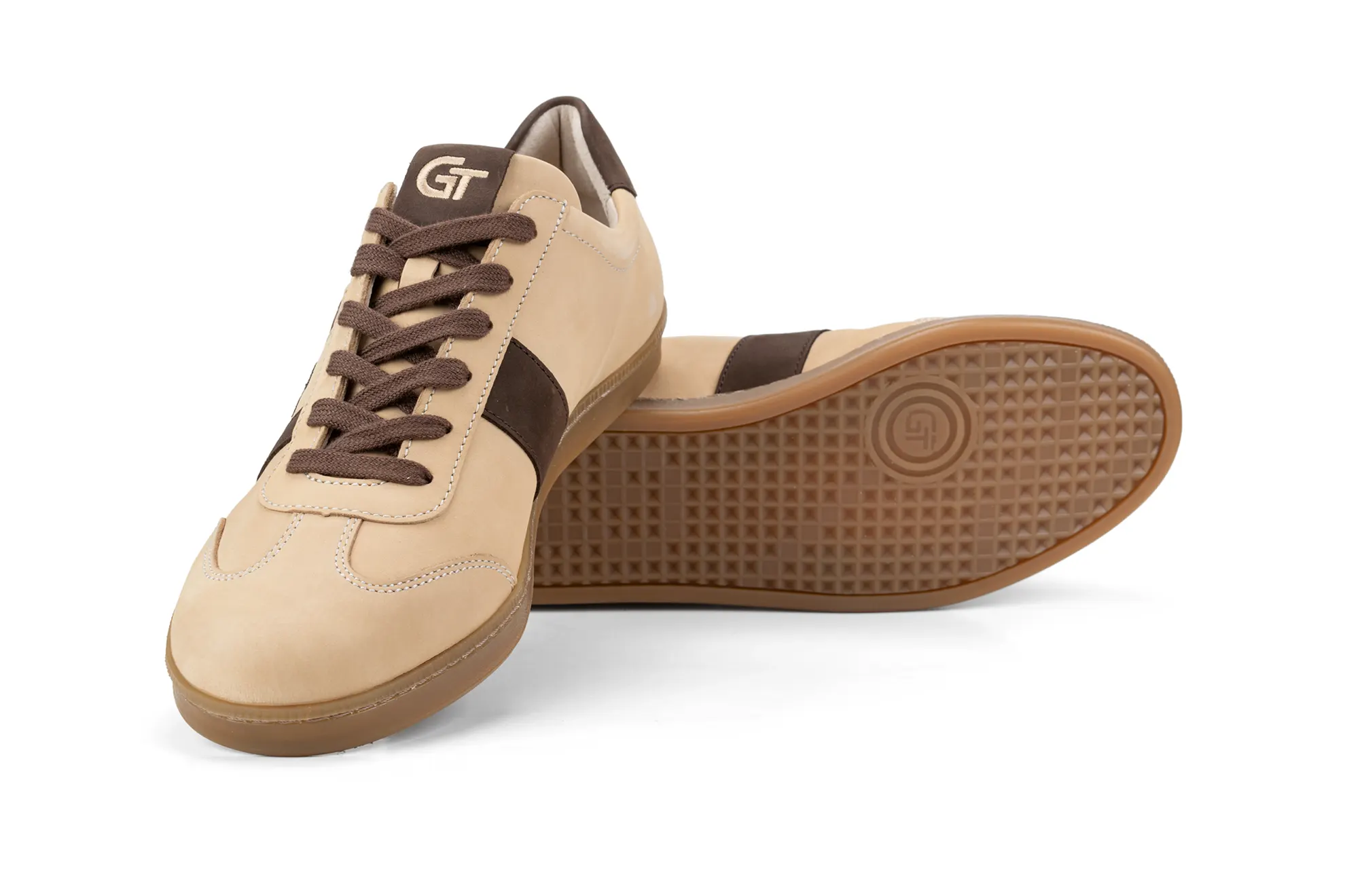 G&T Klasszikus Bézs - Brazil bőr sportcipő