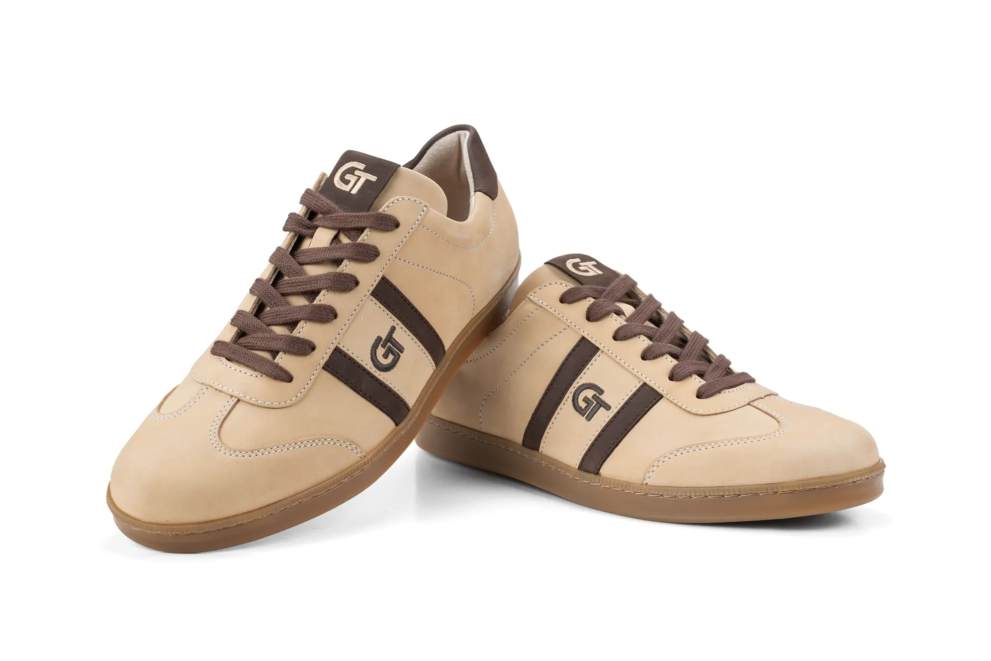 G&T Klasszikus Bézs - Brazil bőr sportcipő