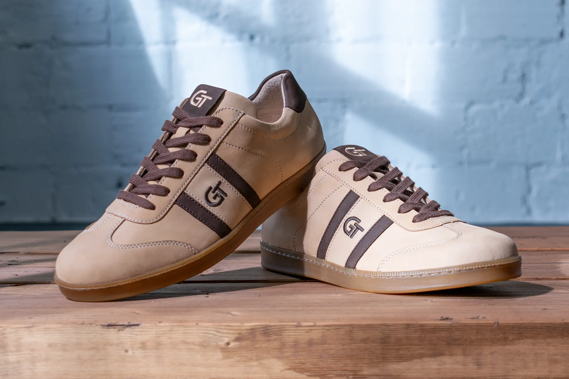 G&T Klasszikus Bézs - Brazil bőr sportcipő