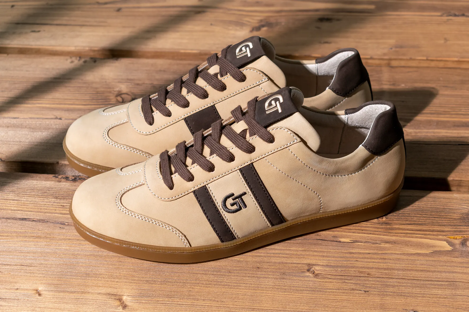 G&T Klasszikus Bézs - Brazil bőr sportcipő