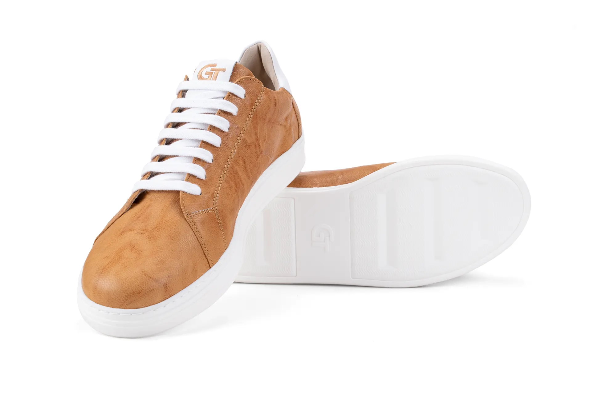 G&T Elit Patina Mogyoró - Fehér sneaker