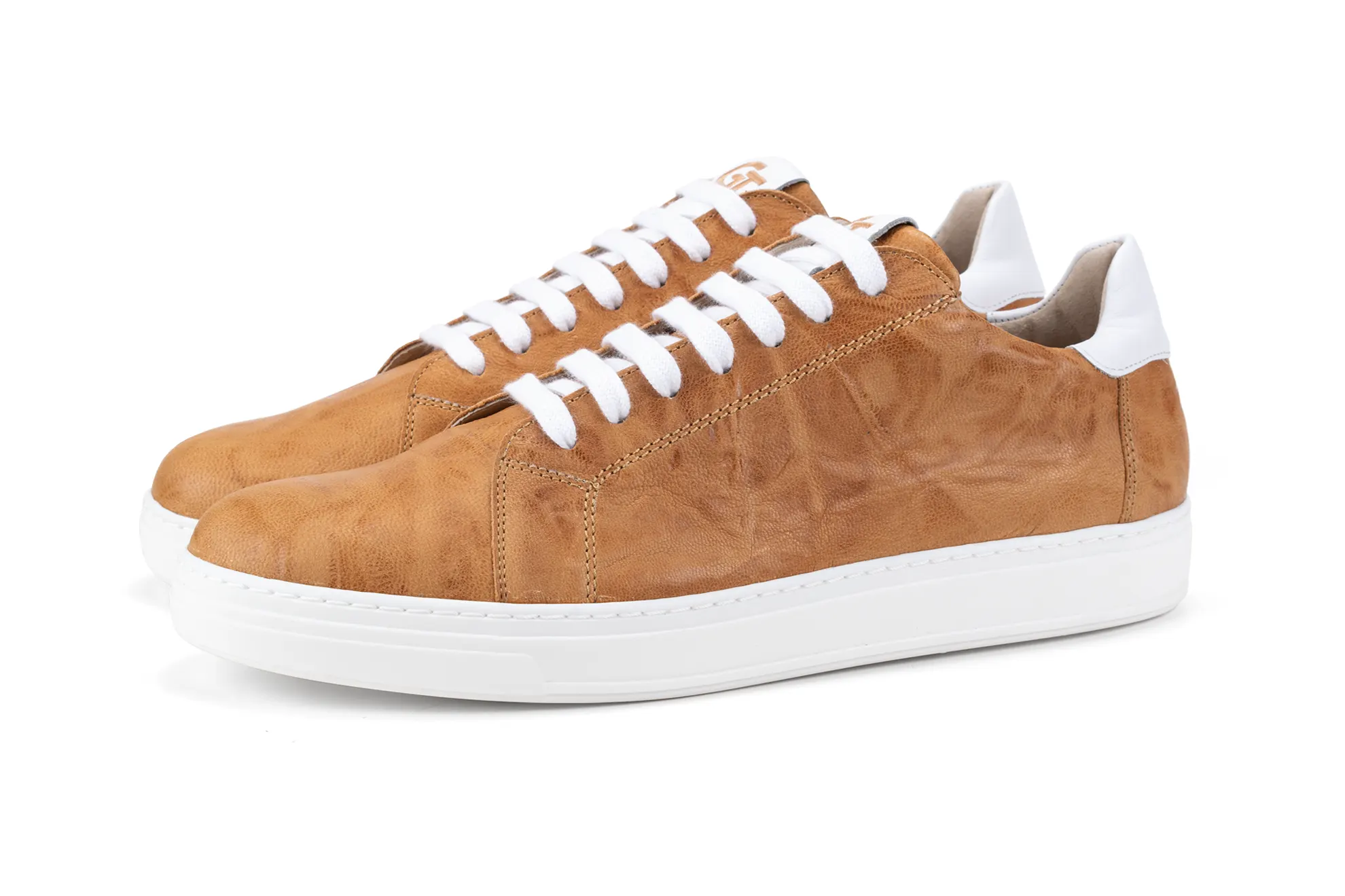 G&T Elit Patina Mogyoró - Fehér sneaker