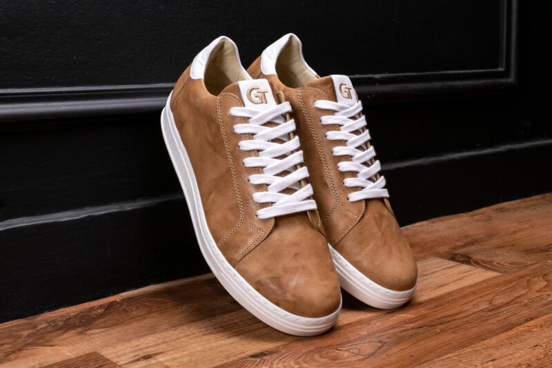 G&T Elit Patina Mogyoró - Fehér sneaker