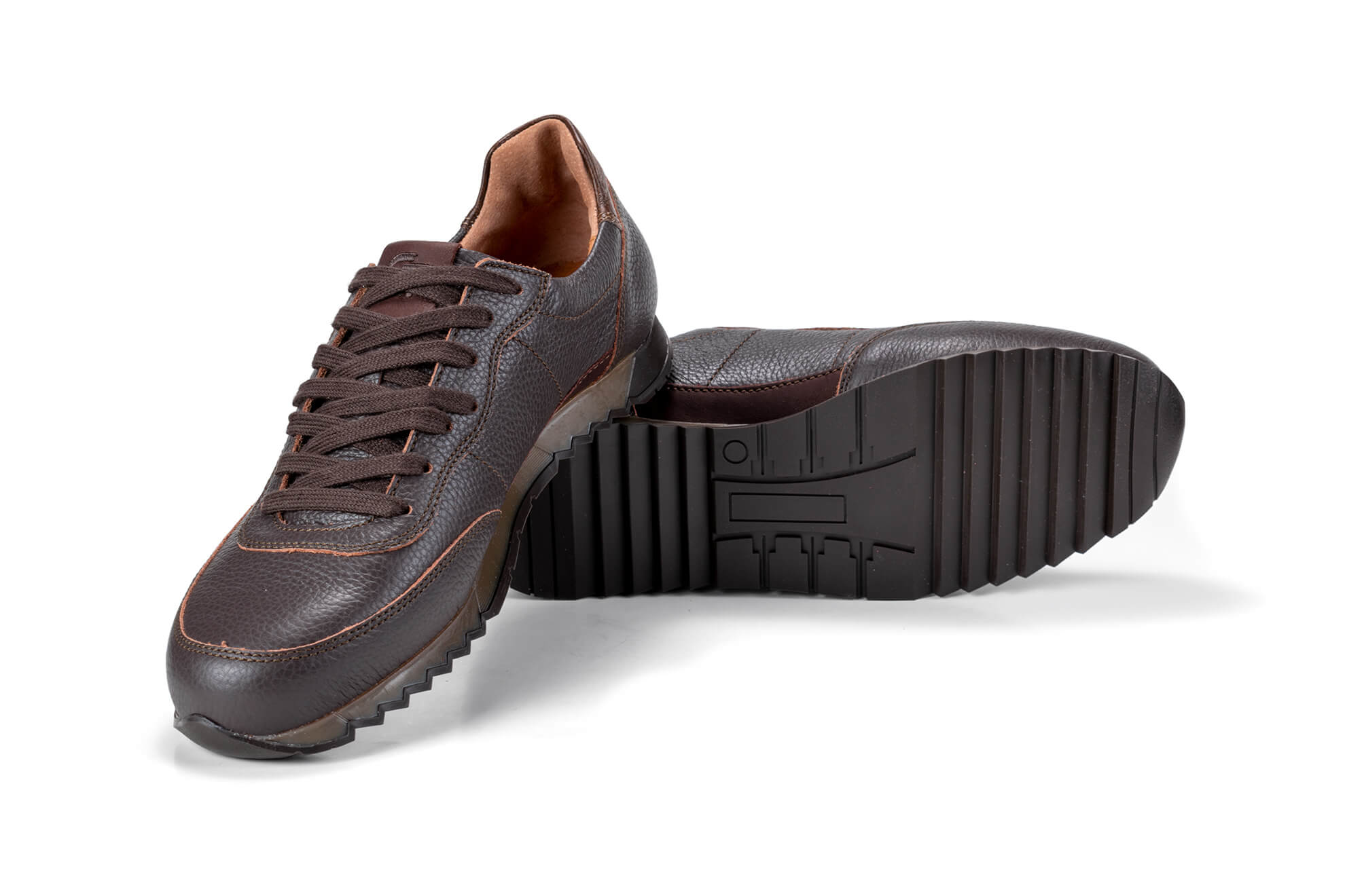 G&T Aktív Mokka bőr sportcipő