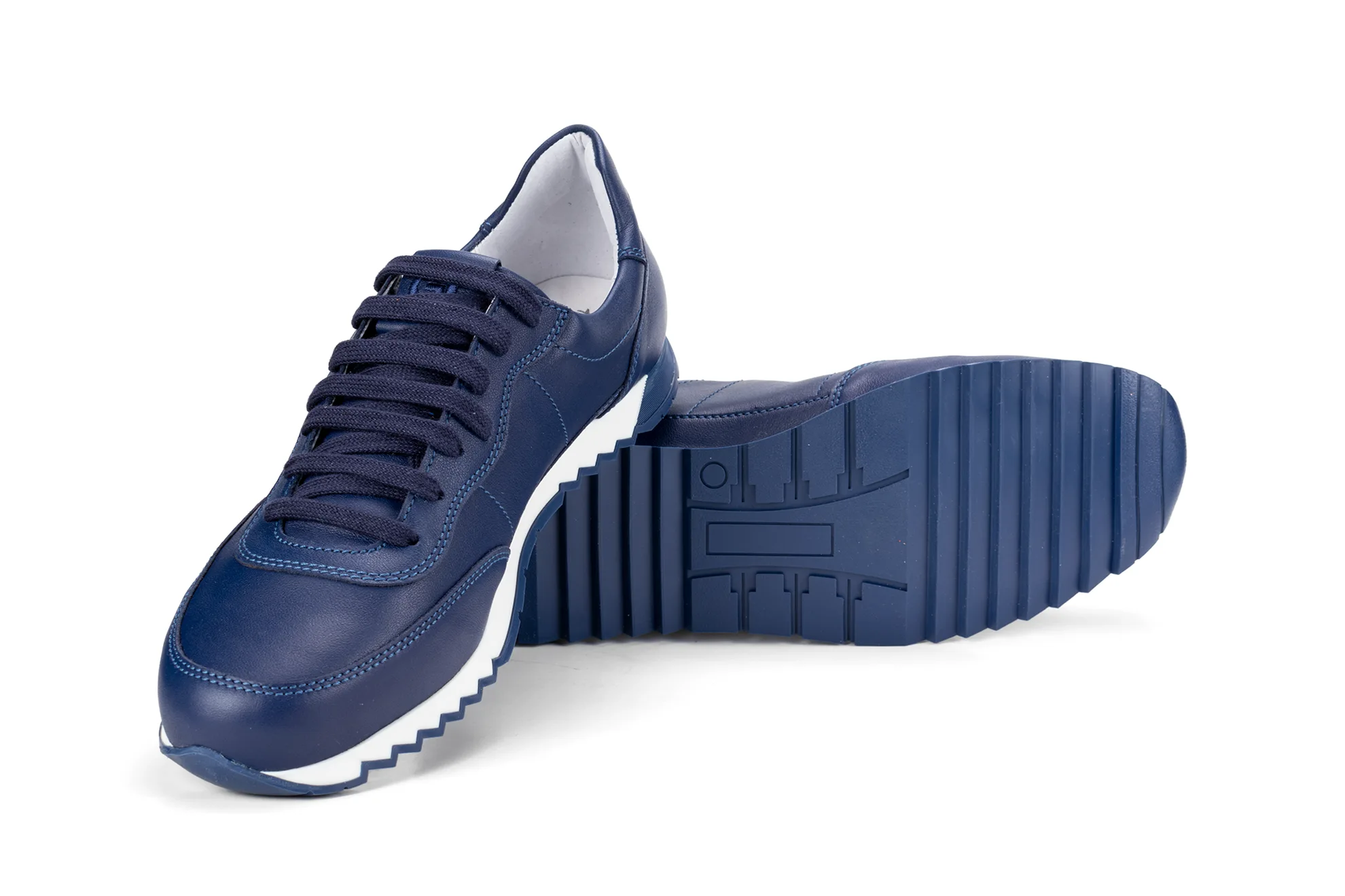 G&T Aktív Éjkék bőr sportcipő