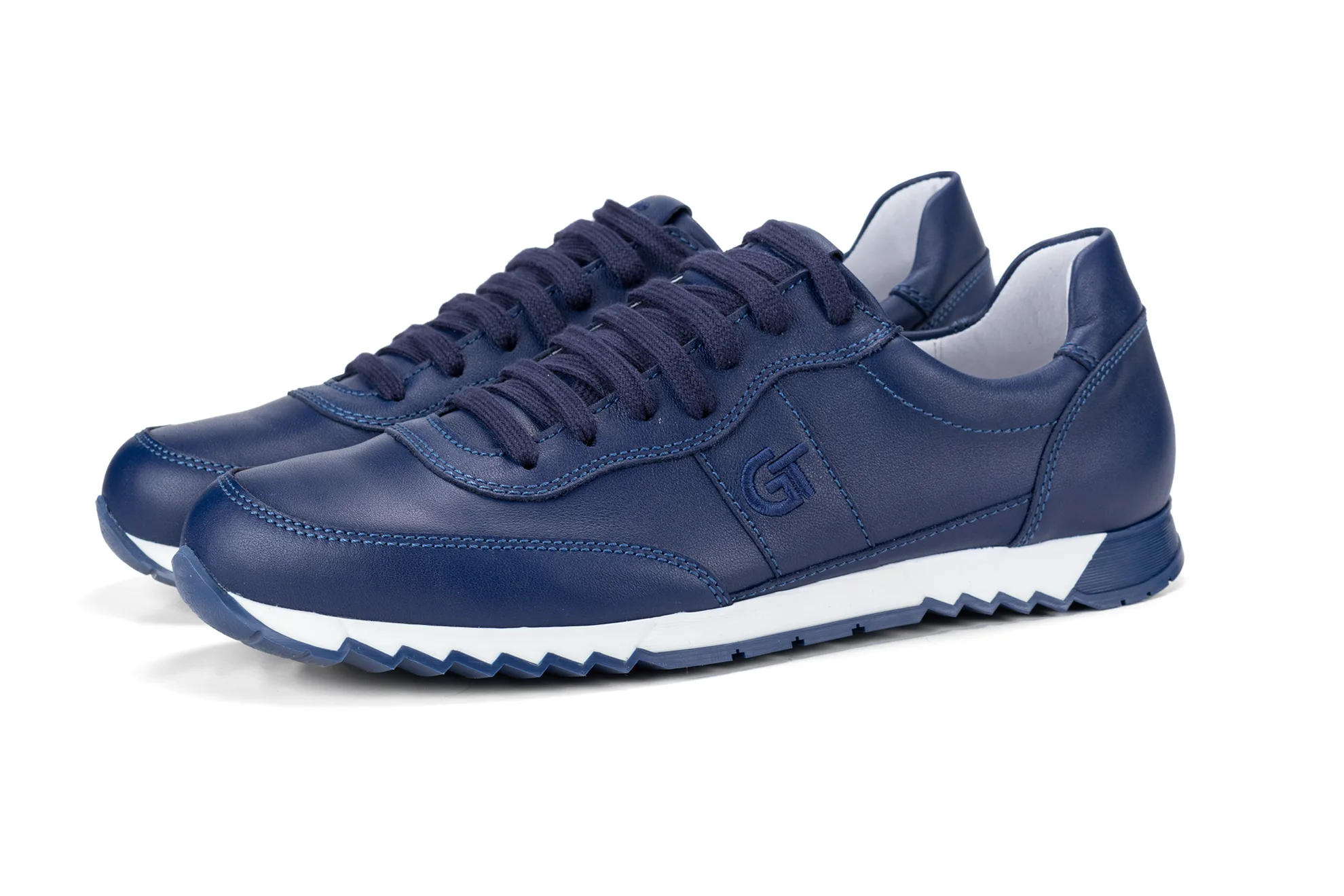 G&T Aktív Éjkék bőr sportcipő