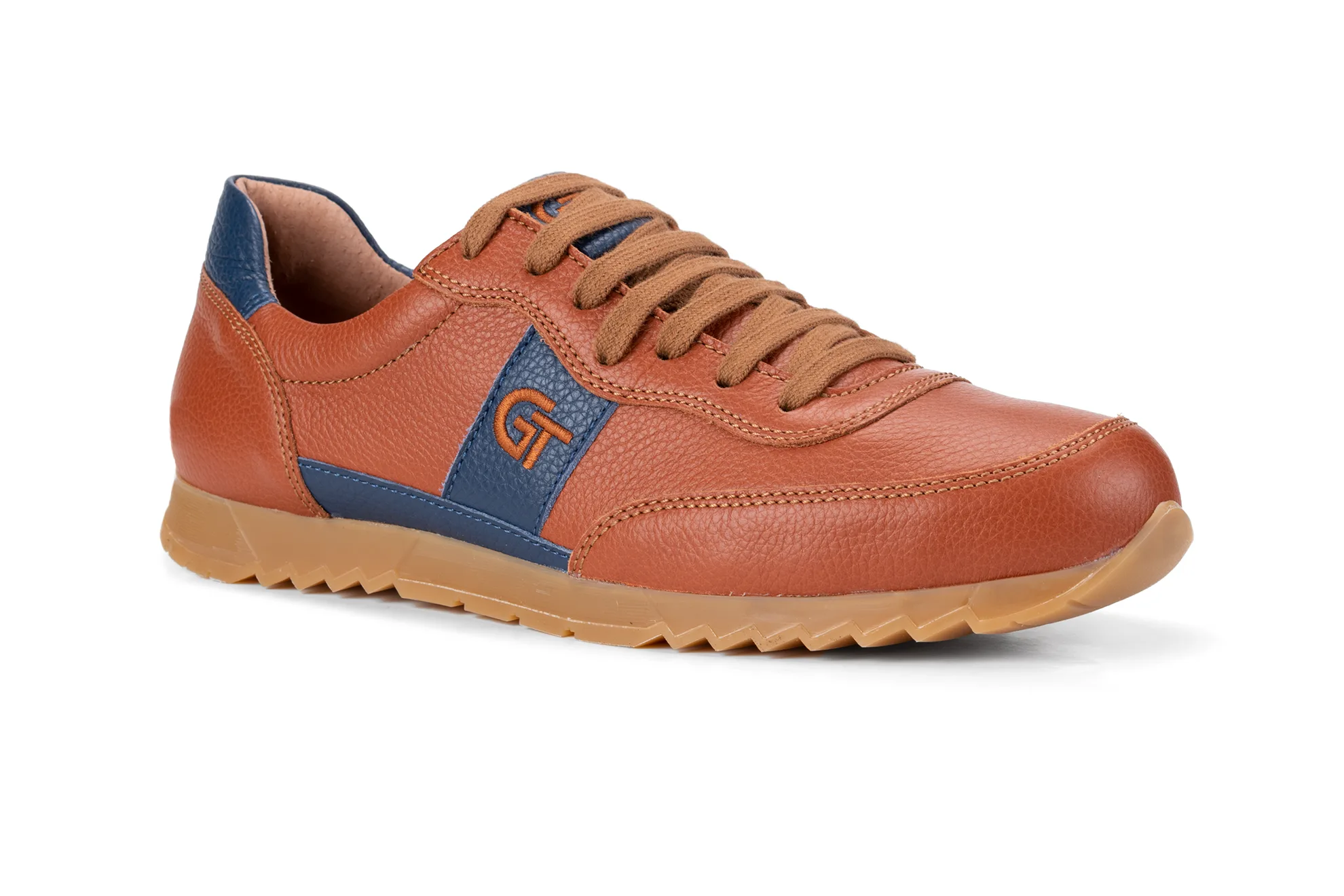 G&T Aktív Karamell - Óceán - bőr sportcipő