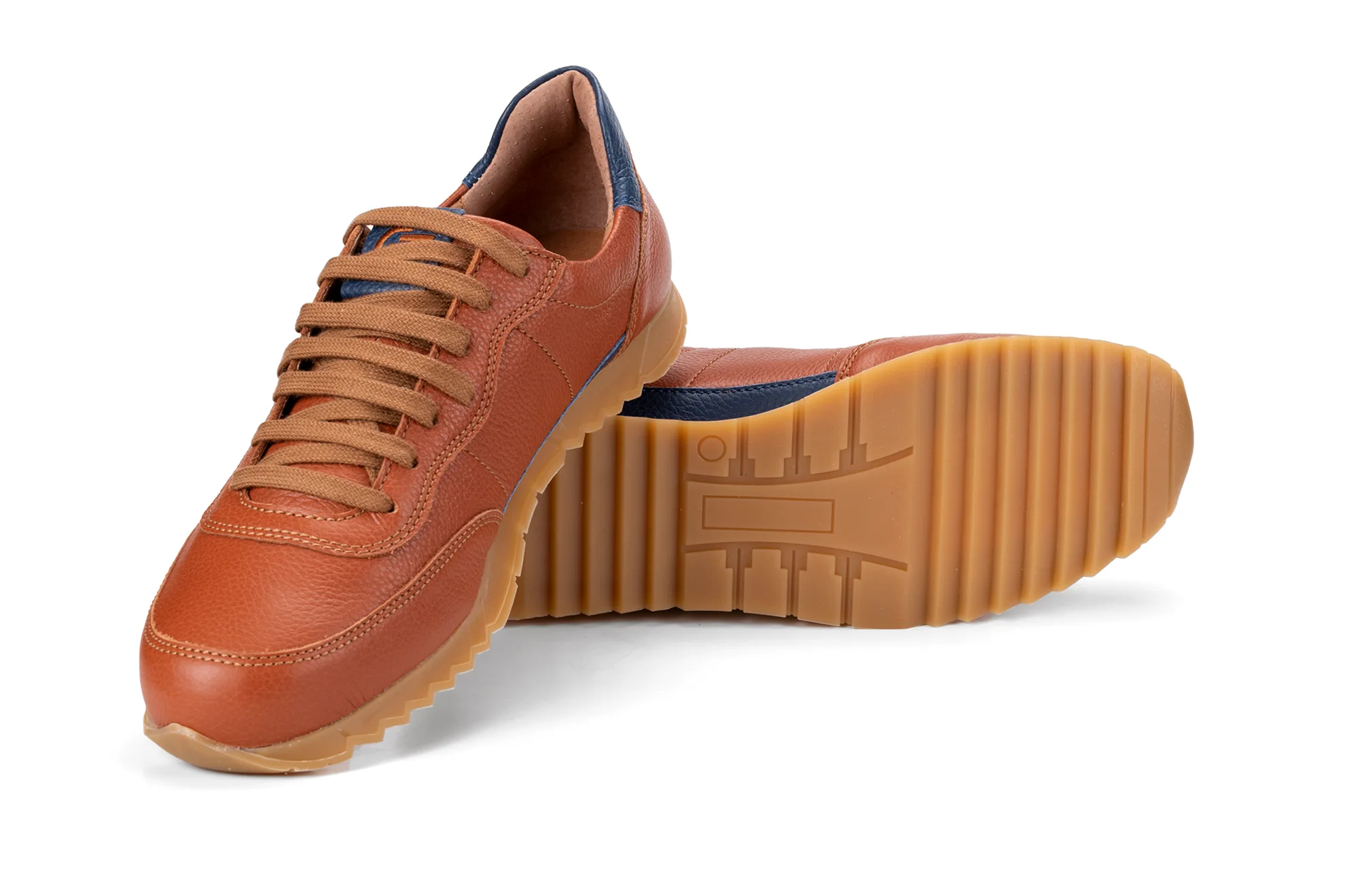 G&T Aktív Karamell - Óceán - bőr sportcipő