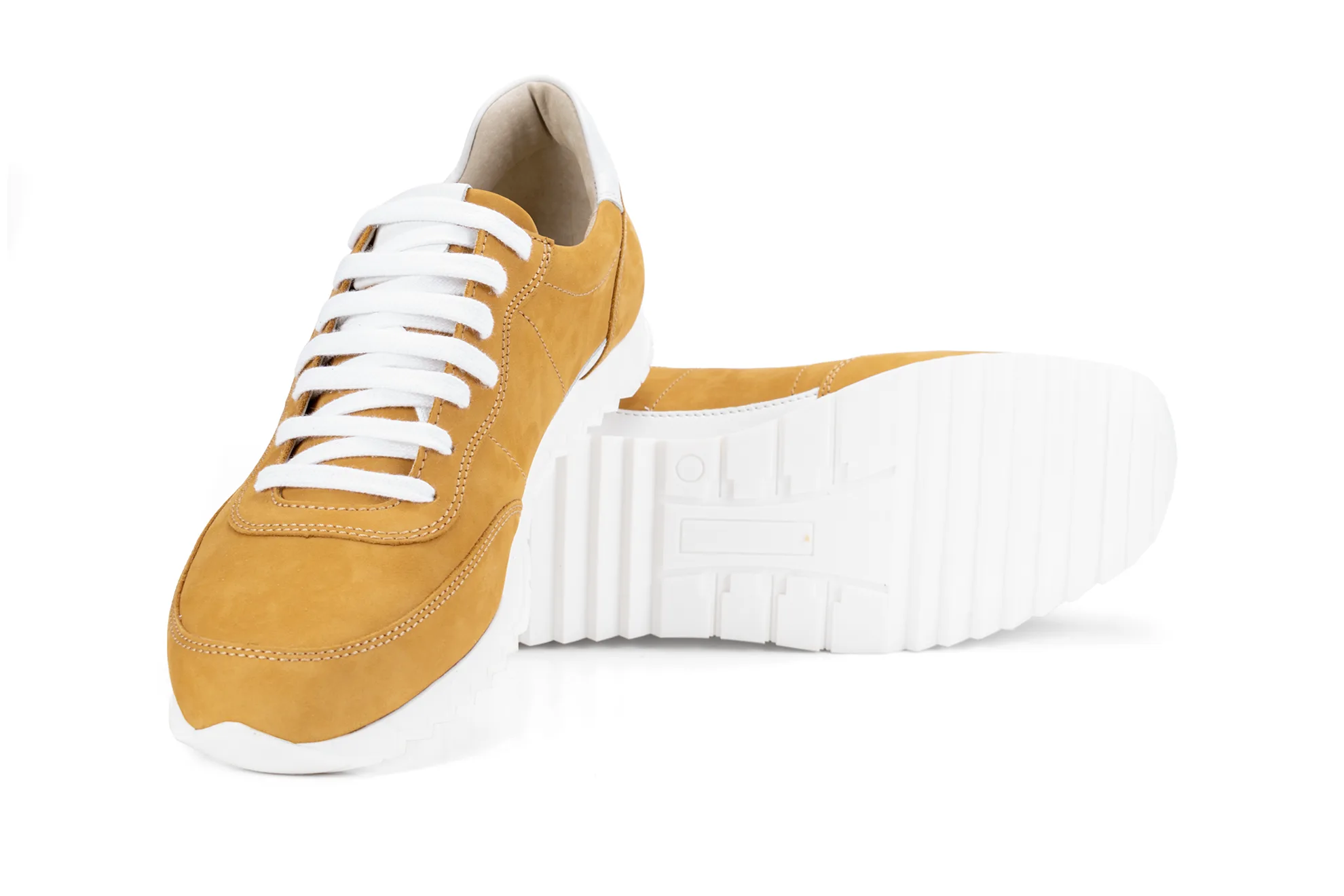 G&T Aktív Camel - Fehér bőr sportcipő