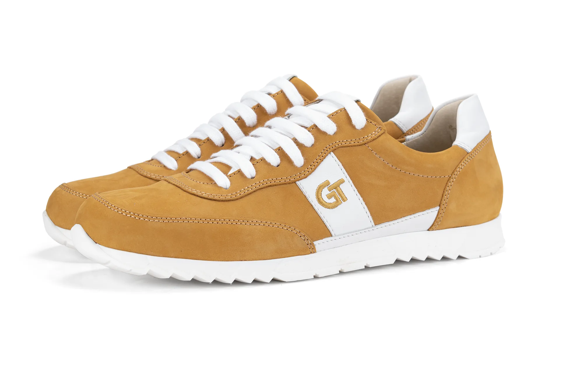 G&T Aktív Camel - Fehér bőr sportcipő