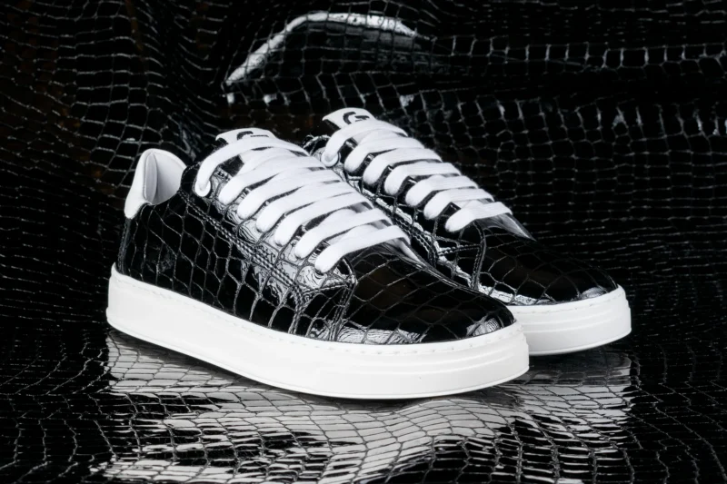 G&T Elit Black&White Croc sneaker