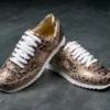 G&T Exkluzív Rosegold Panther bőr sportcipő