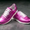 G&T Aktív Metál Fuxia bőr sportcipő