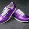 G&T Aktív Metál Viola bőr sportcipő