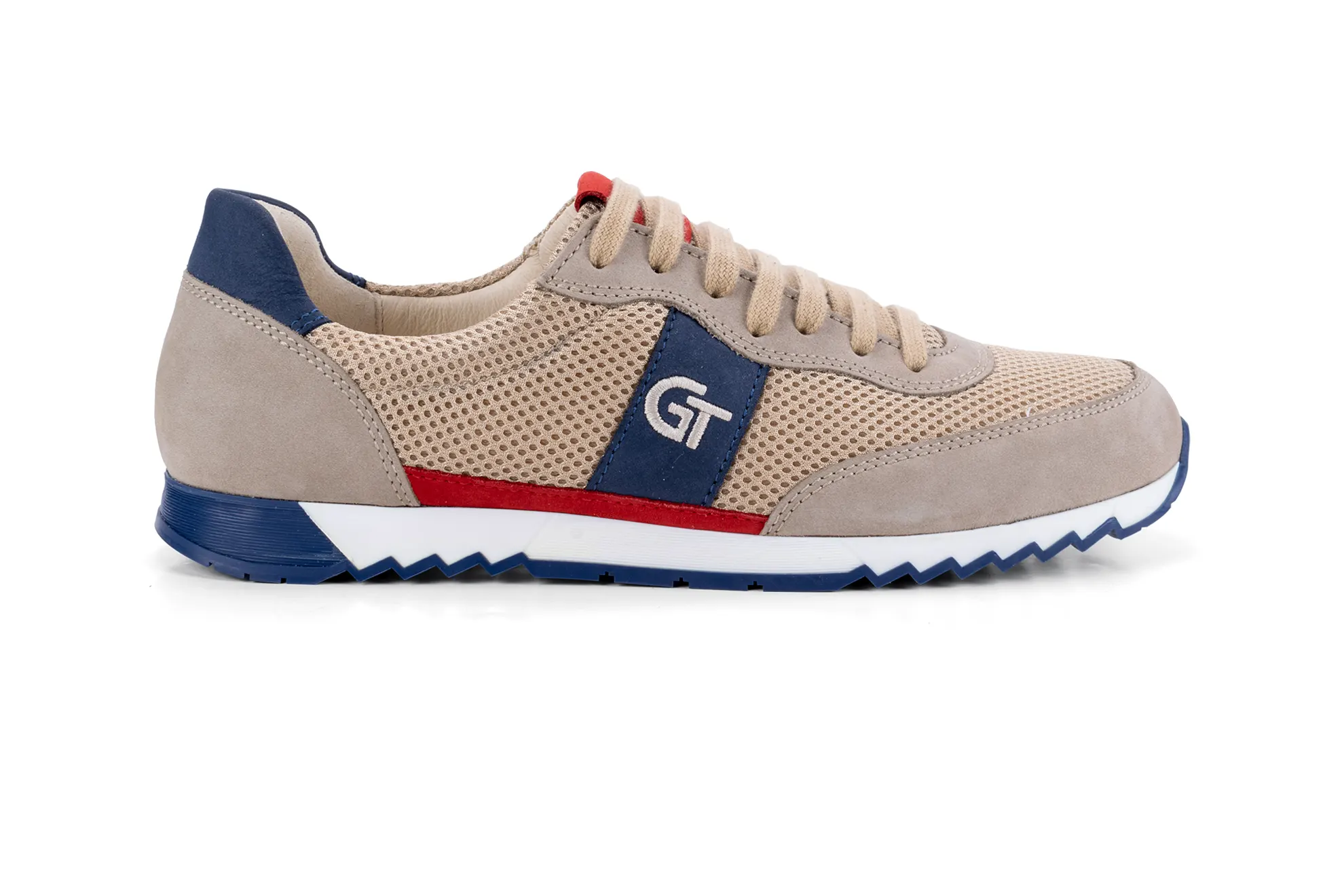 G&T Aktív Bézs textil - Óceán - Piros sportcipő