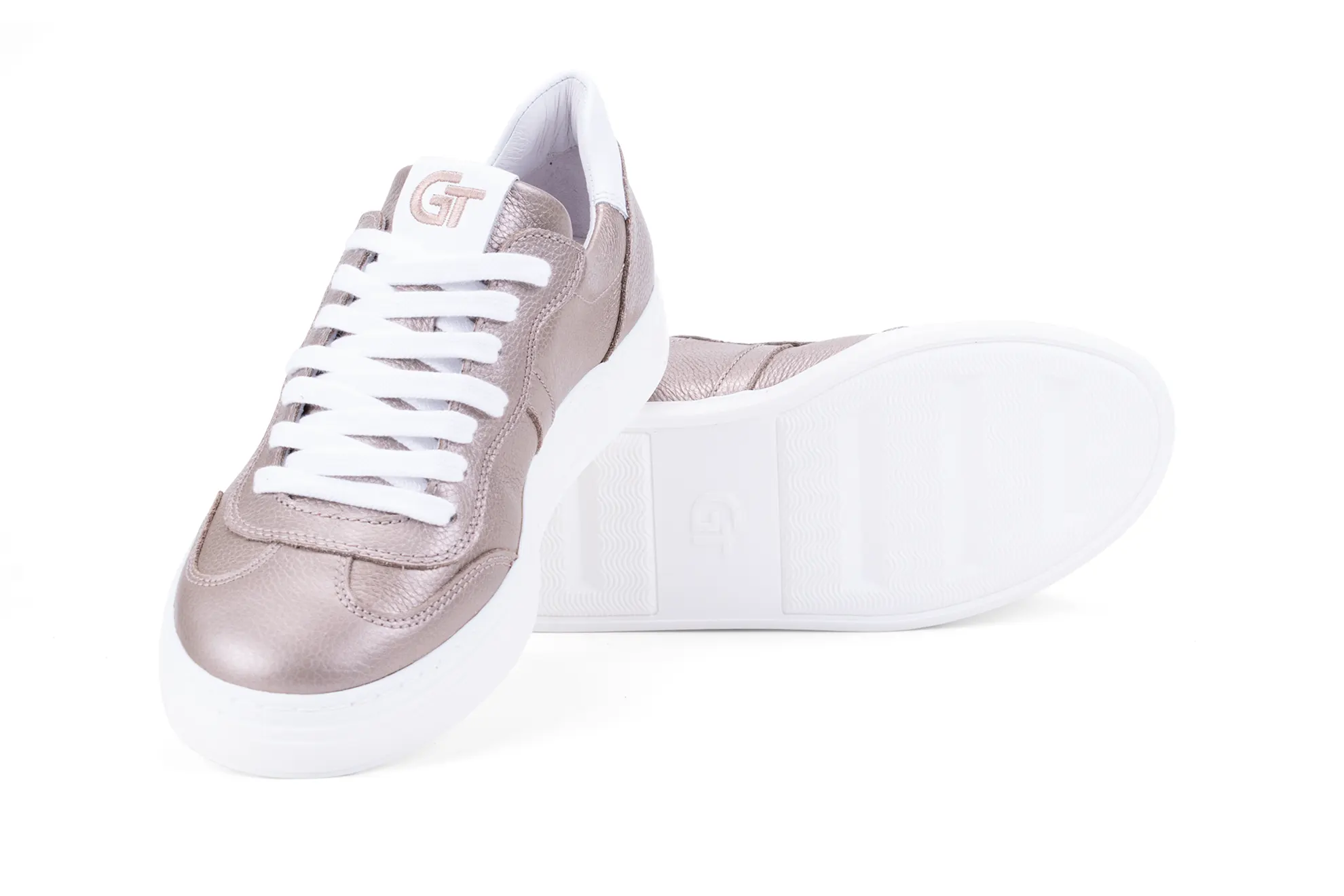 G&T Street Taupe bőr sportcipő