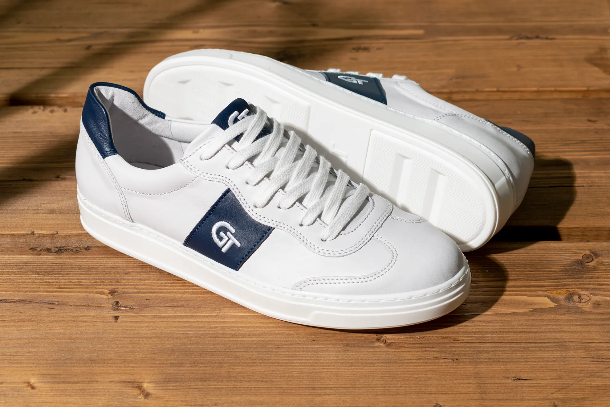 G&T Street Fehér - Óceán bőr sportcipő